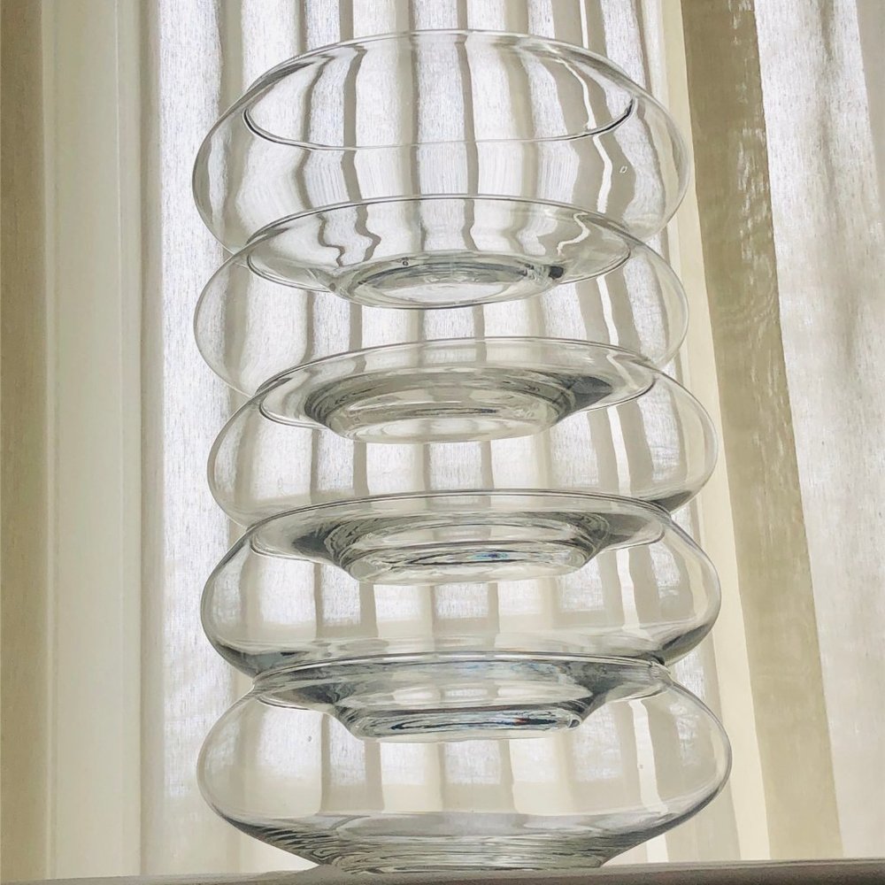 (5) Glass Floating Candle Centerpiece Bowls